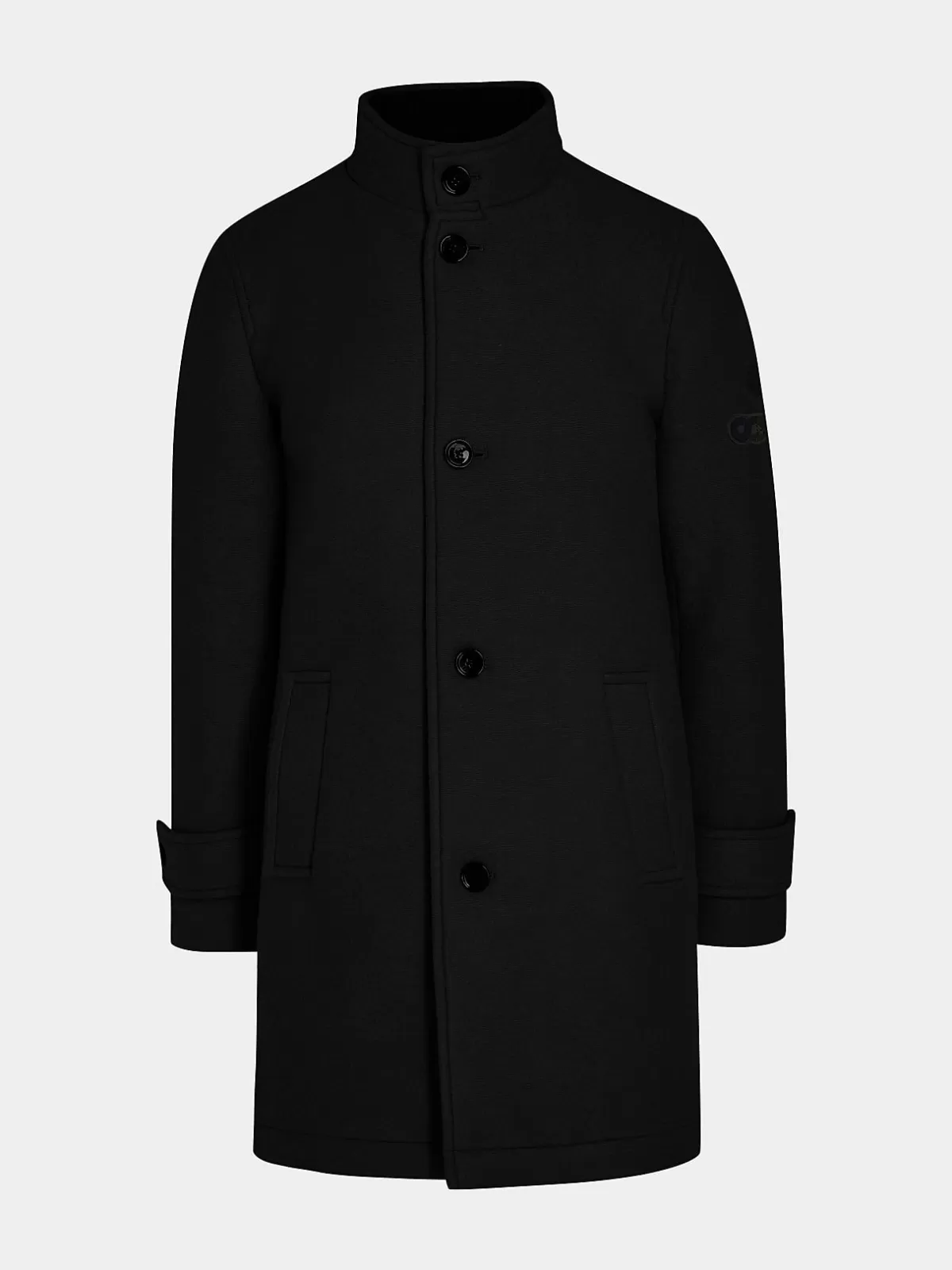 Cheap AlphaTauri Bonded Wool Coat Black