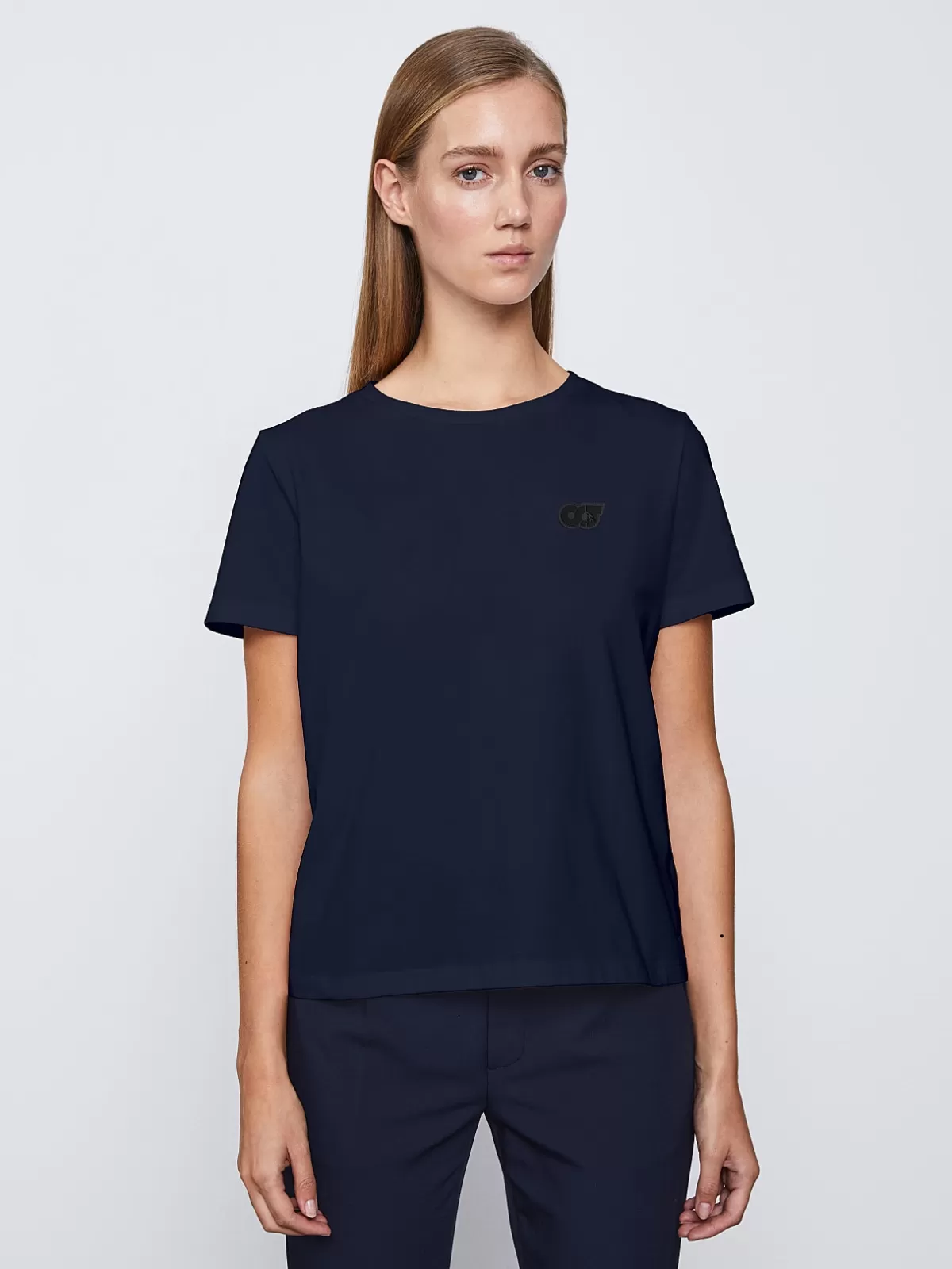 Shop AlphaTauri Classic Logo T-Shirt Navy