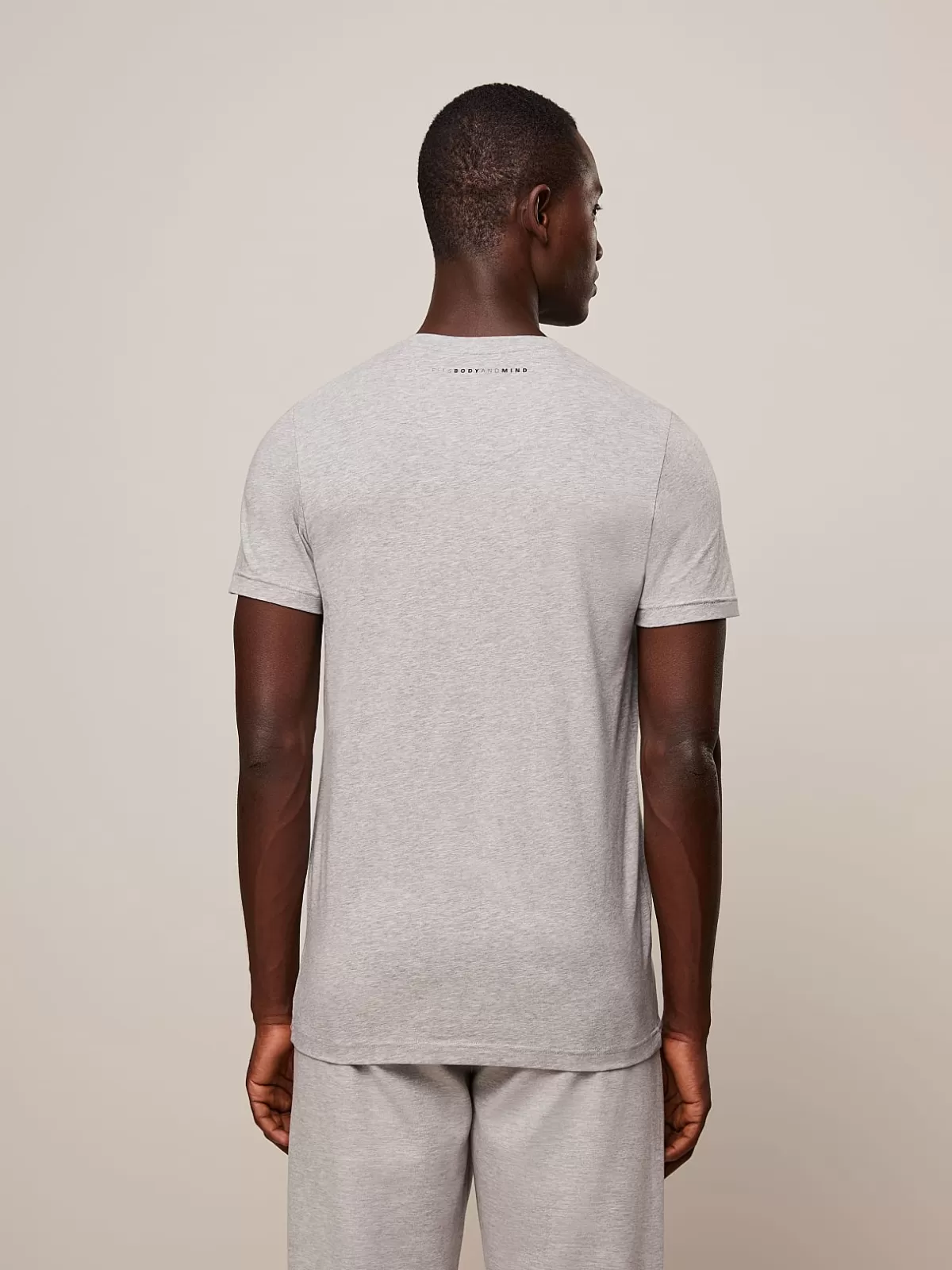 New AlphaTauri Classic Taurex® V-Neck T-Shirt Grey / Melange