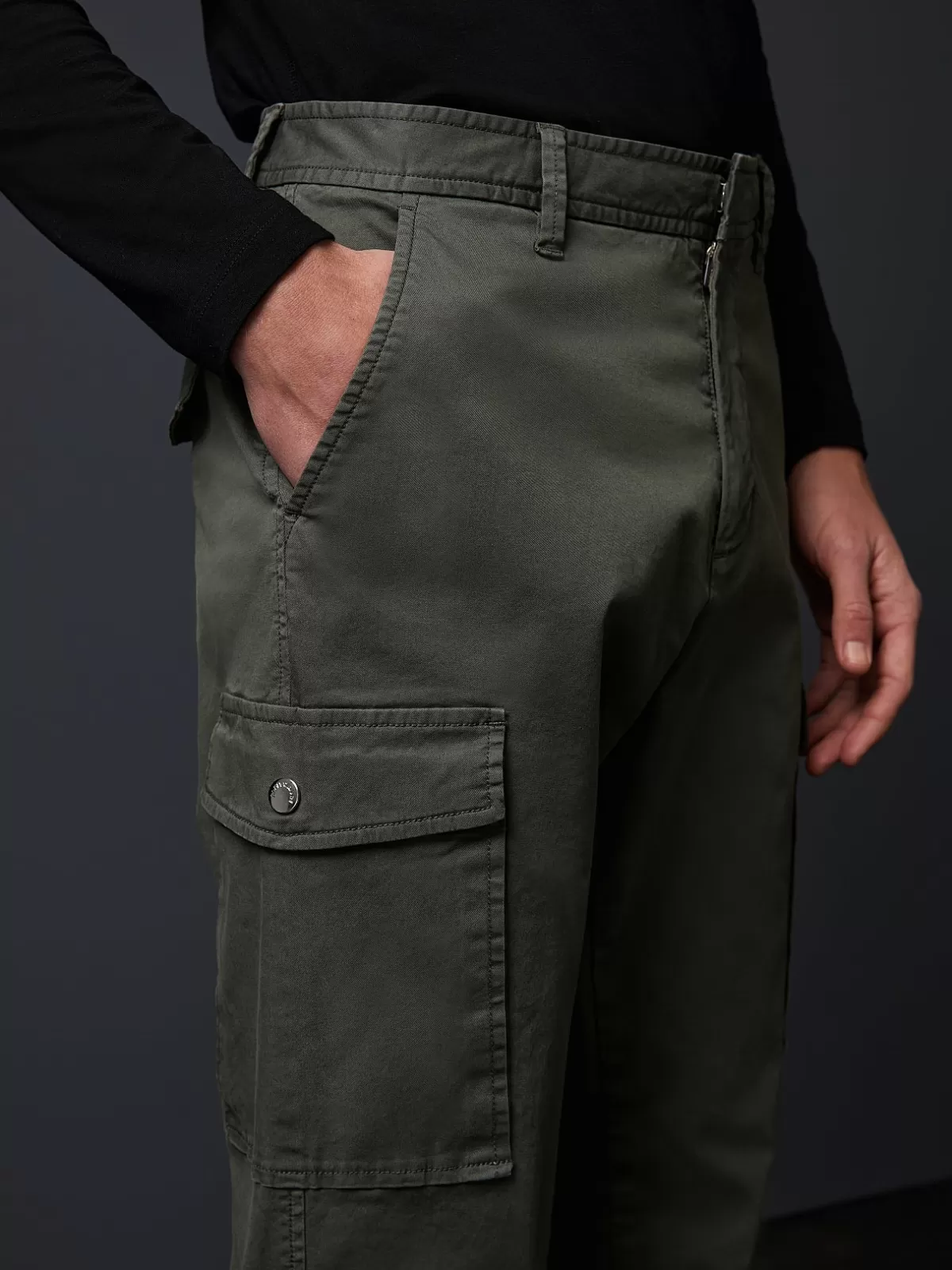 Cheap AlphaTauri Cotton Cargo Pants Green