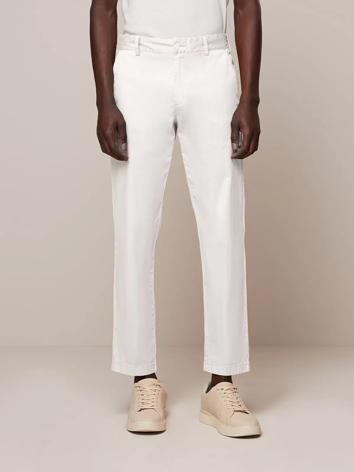 Sale AlphaTauri Cotton Chino Pants Off White