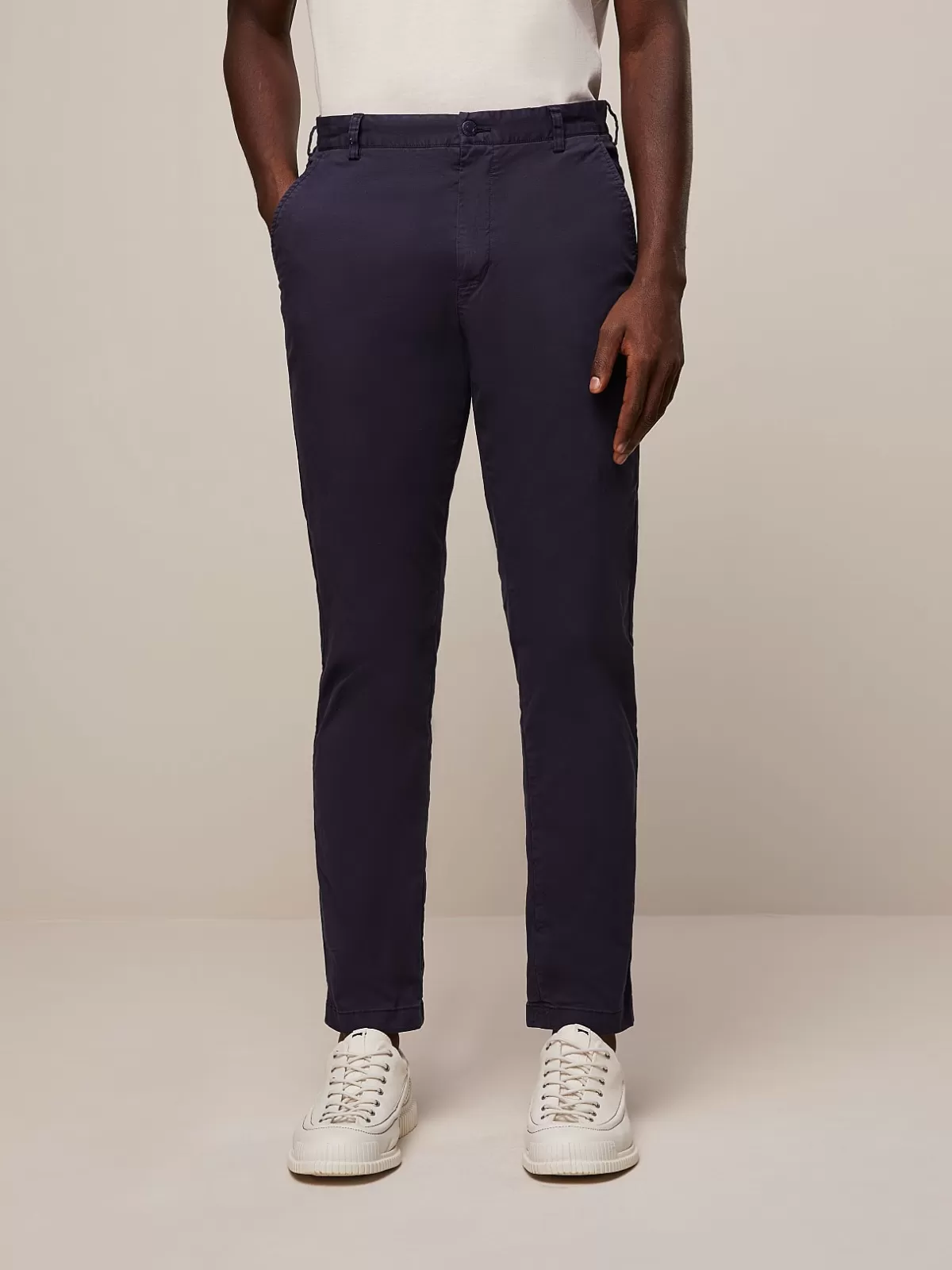 Online AlphaTauri Cotton Chino Pants Navy