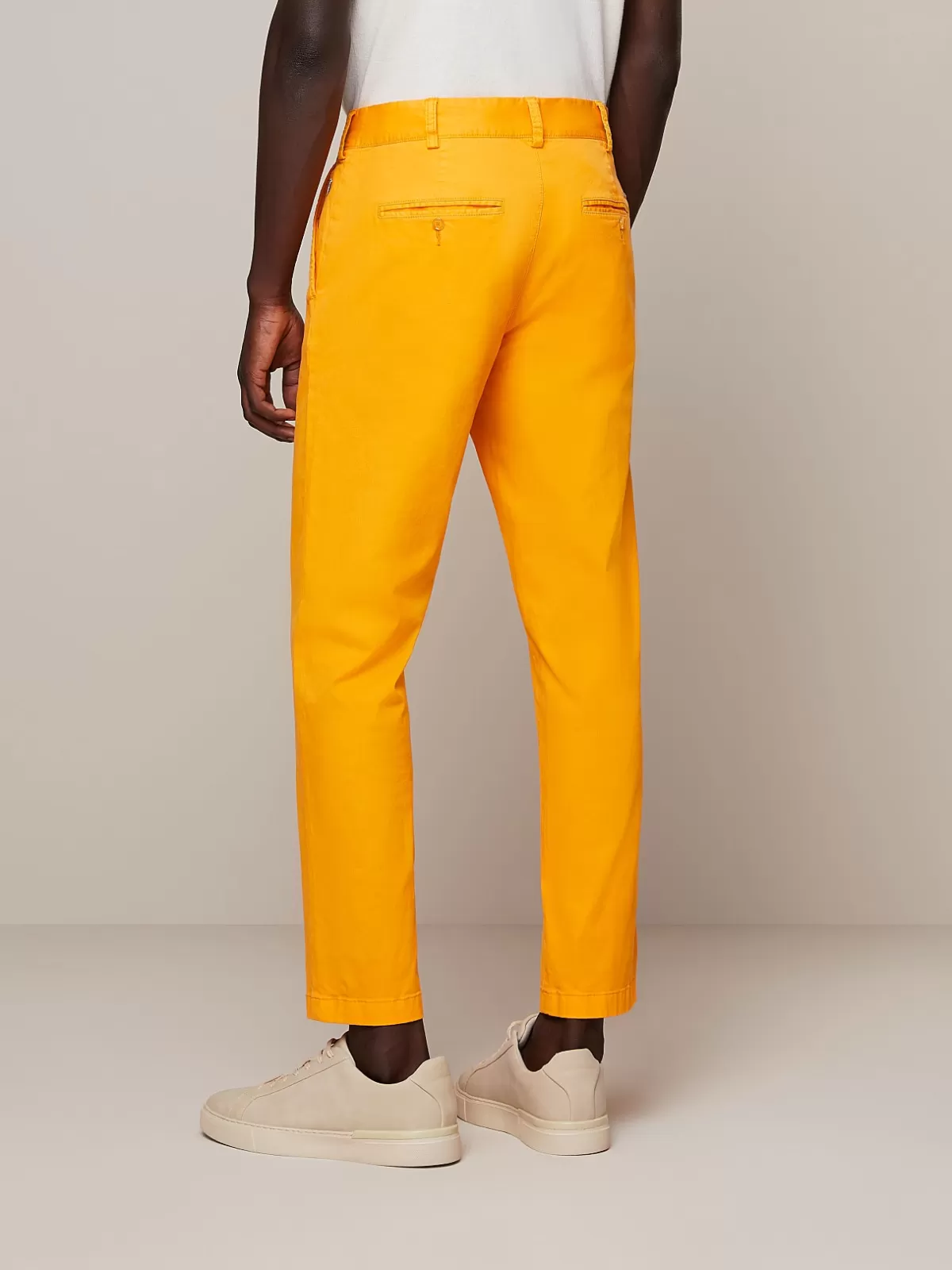 Fashion AlphaTauri Cotton Chino Pants Warm Yellow