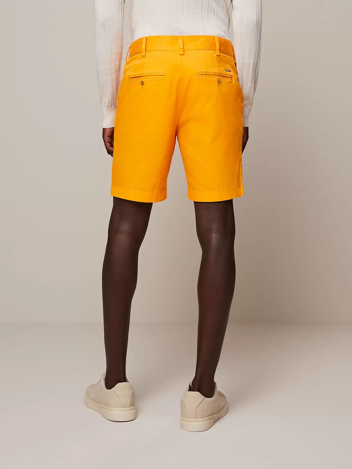 Outlet AlphaTauri Cotton Chino Shorts Warm Yellow