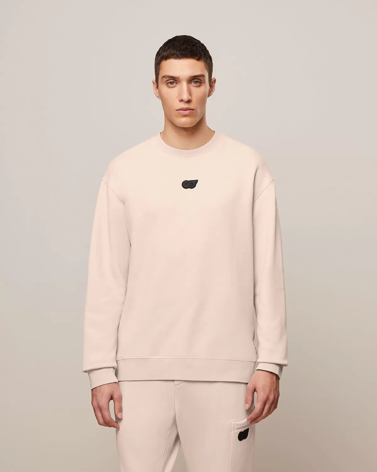 Shop AlphaTauri Cotton Sweatshirt Sand