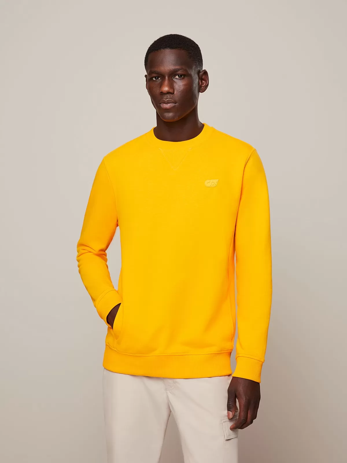 Online AlphaTauri Crewneck Sweatshirt Warm Yellow