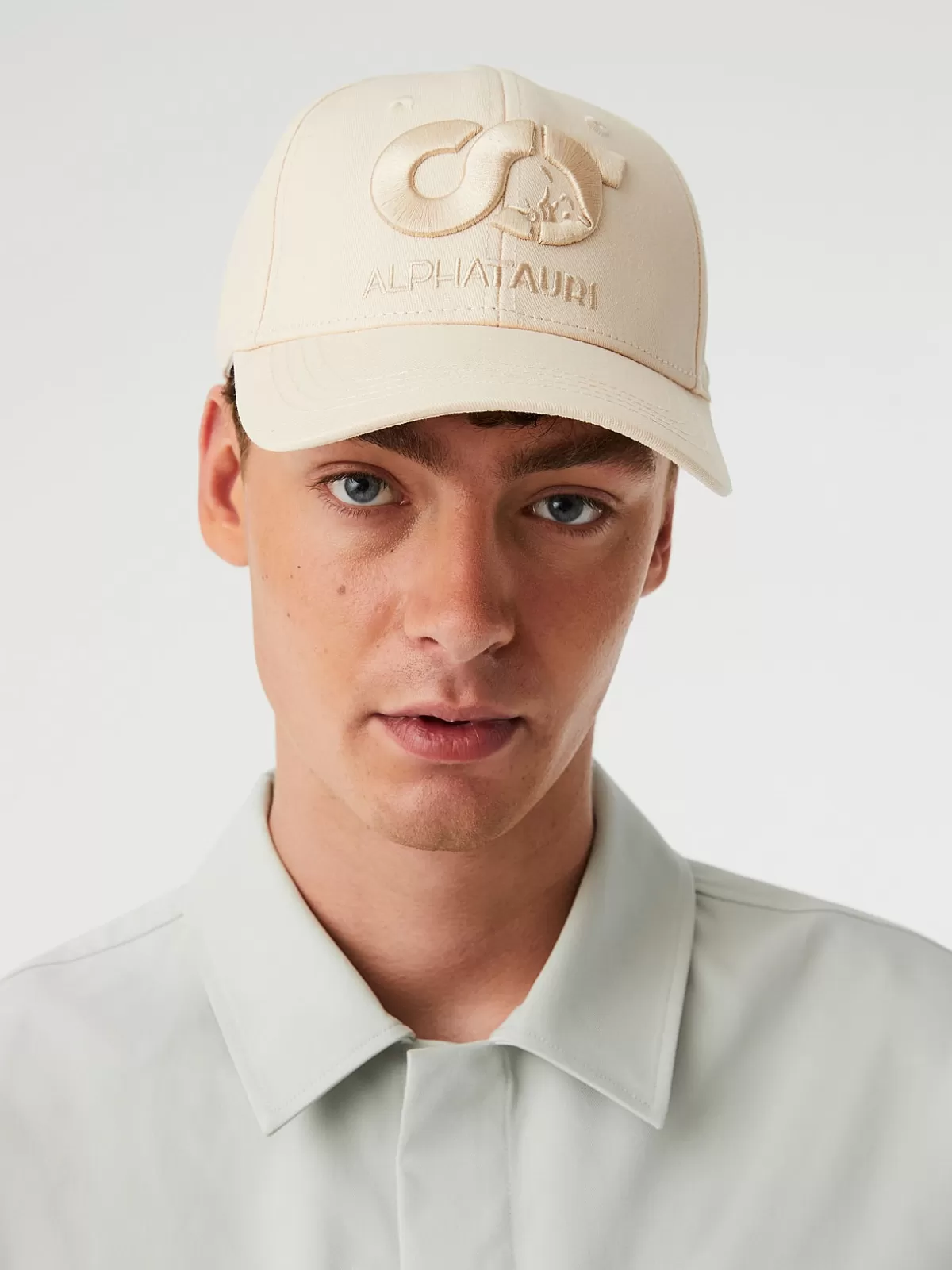 Cheap AlphaTauri Curved Signature Cap Off White