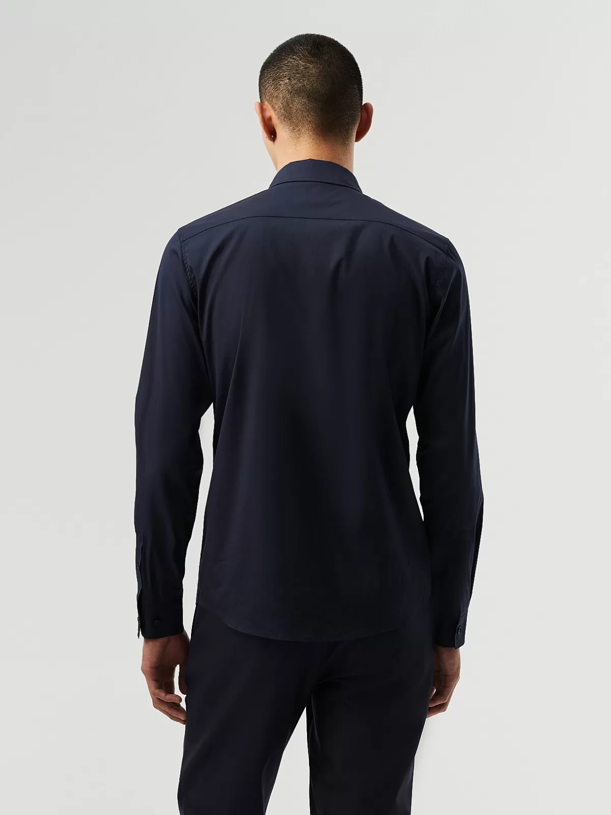 Shop AlphaTauri Easy Care Shirt Navy