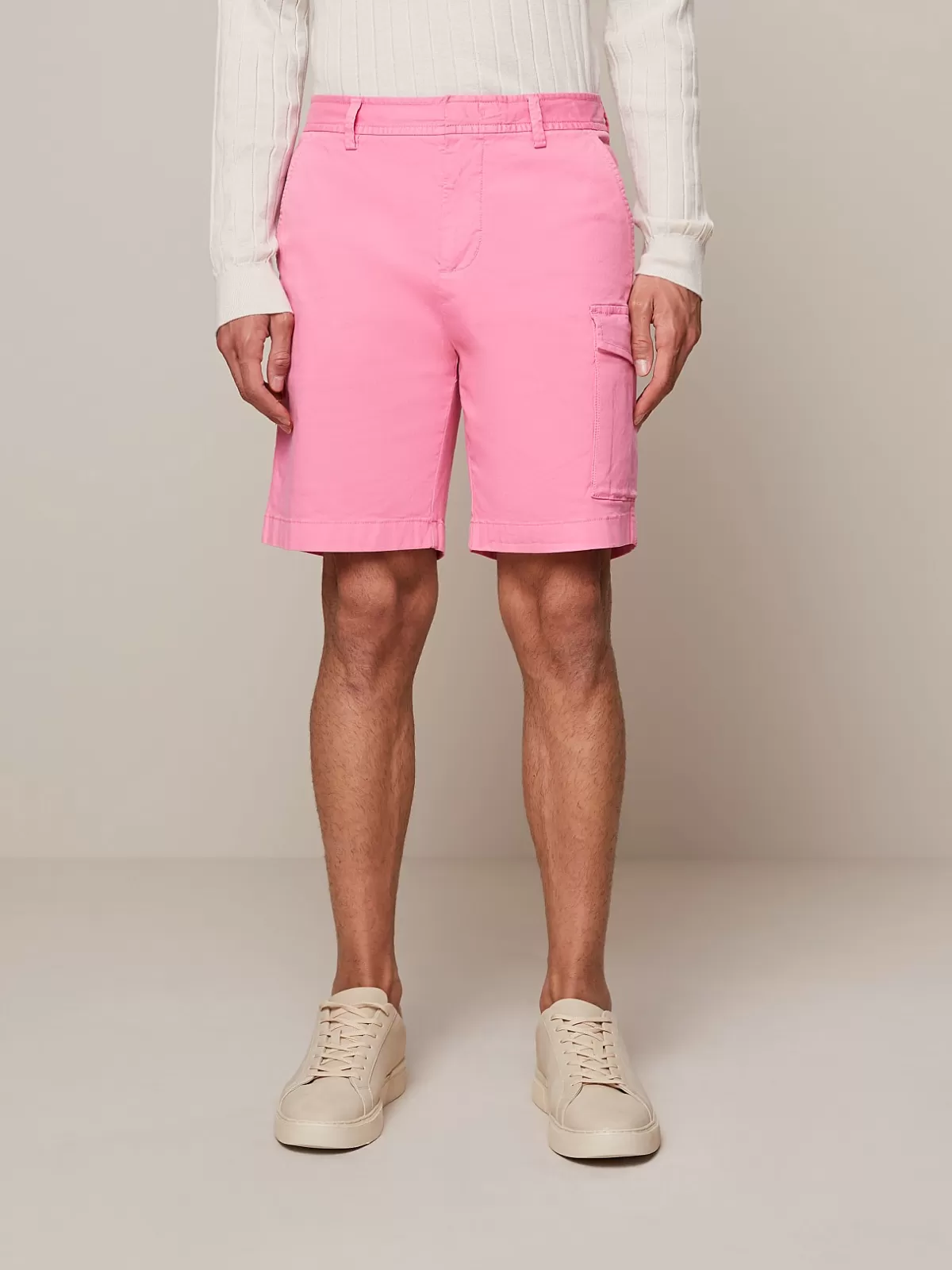 Clearance AlphaTauri Garment-Dyed Cotton Cargo Shorts Flamingo