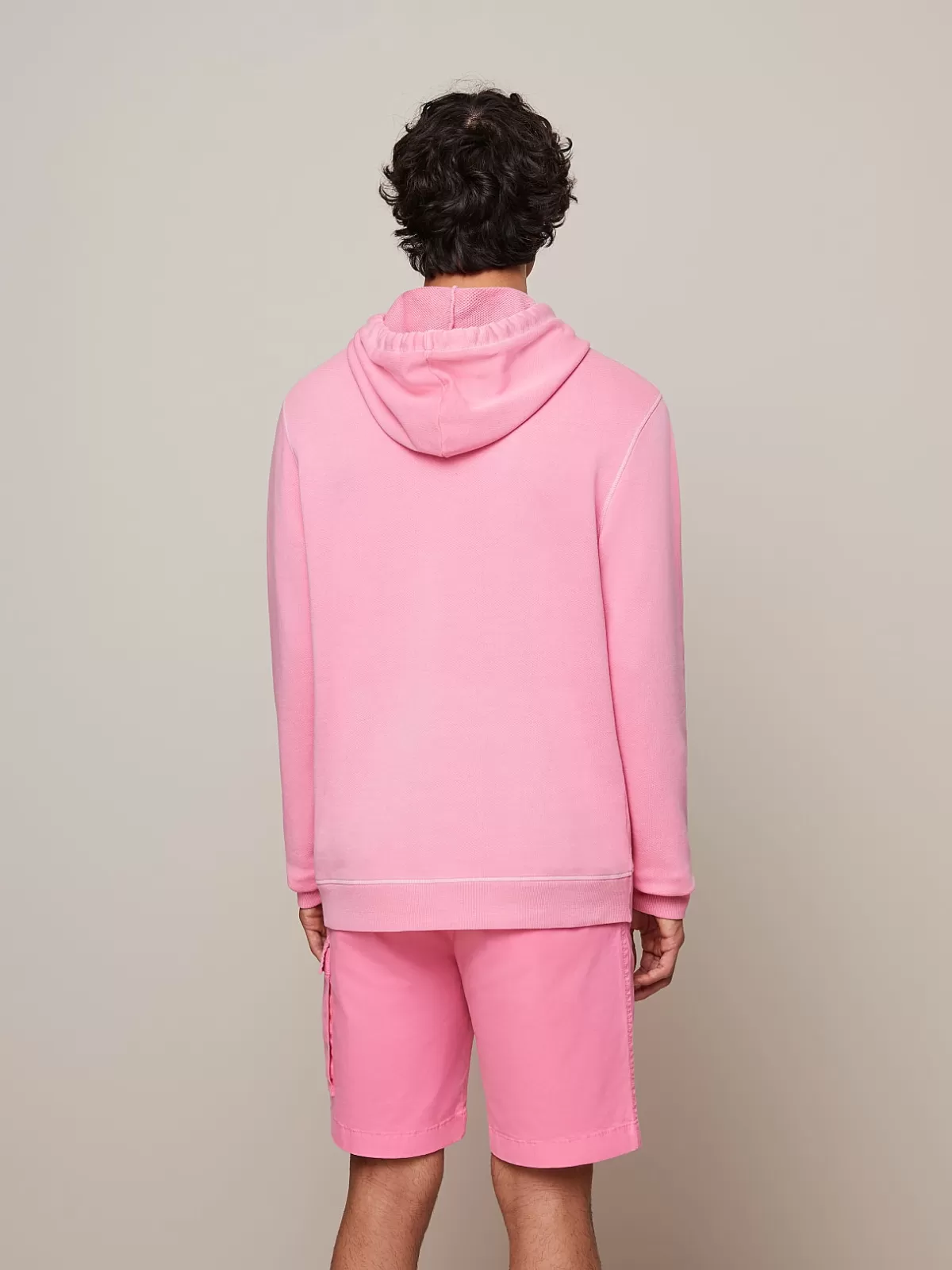 Store AlphaTauri Garment-Dyed Cotton Hoodie Flamingo