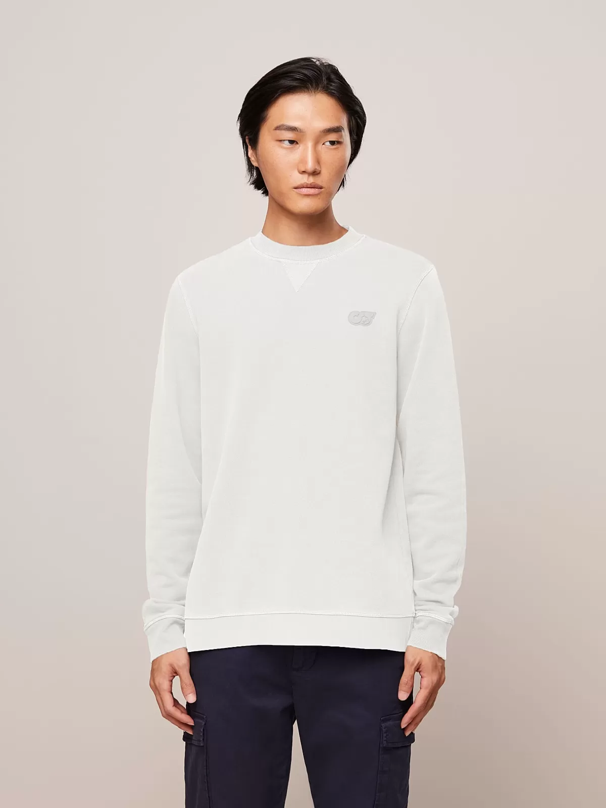 Cheap AlphaTauri Garment-Dyed Cotton Sweatshirt Ivory