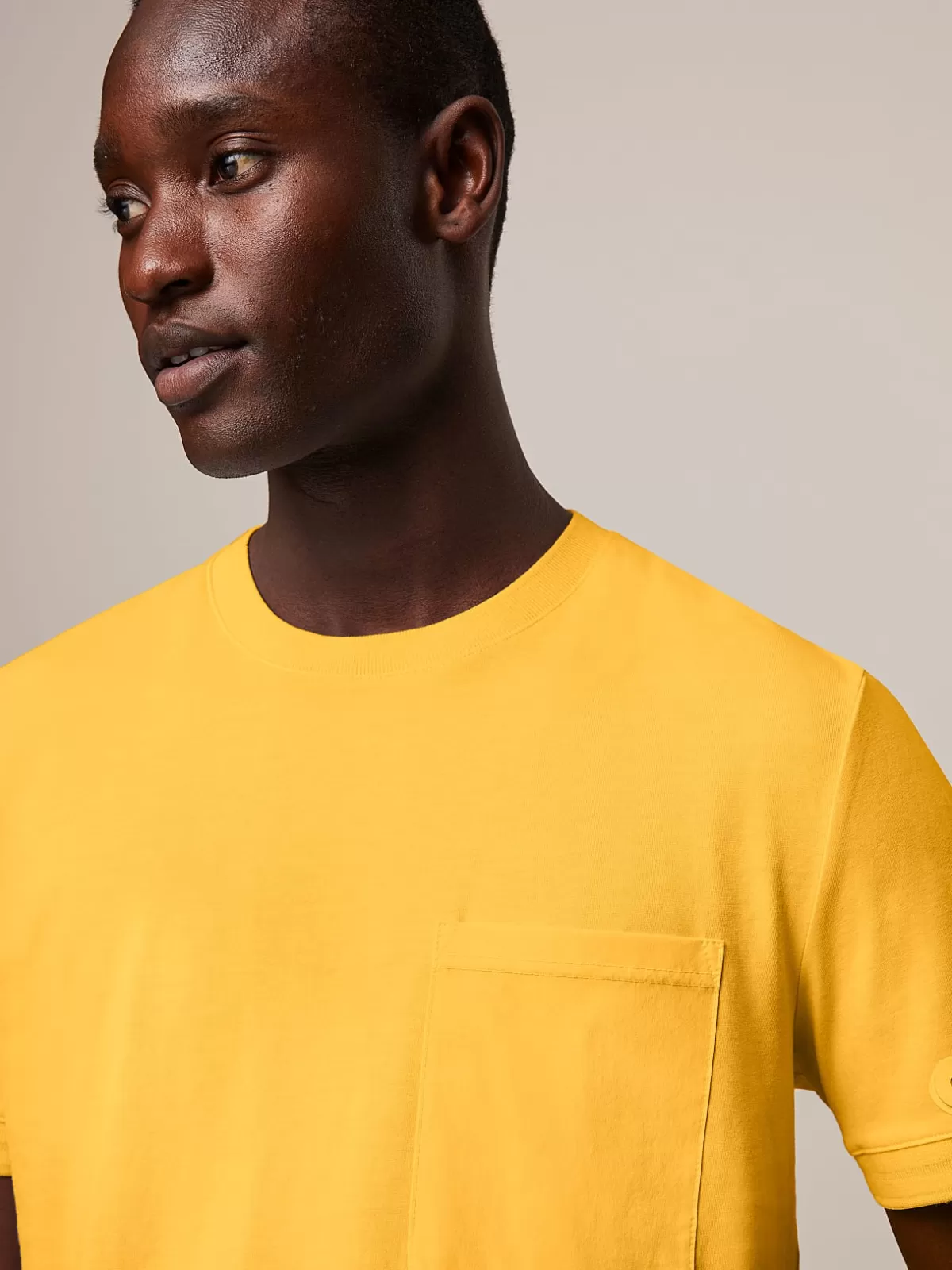 Clearance AlphaTauri Garment-Dyed Cotton T-Shirt Warm Yellow