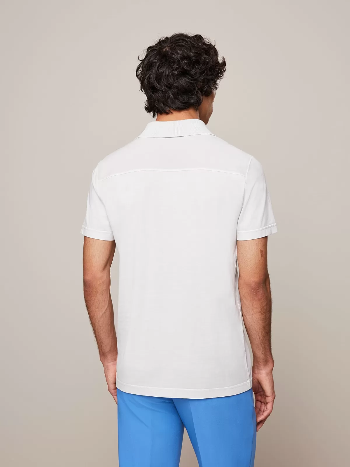 Fashion AlphaTauri Garment-Dyed Cotton V-Neck T-Shirt Off White