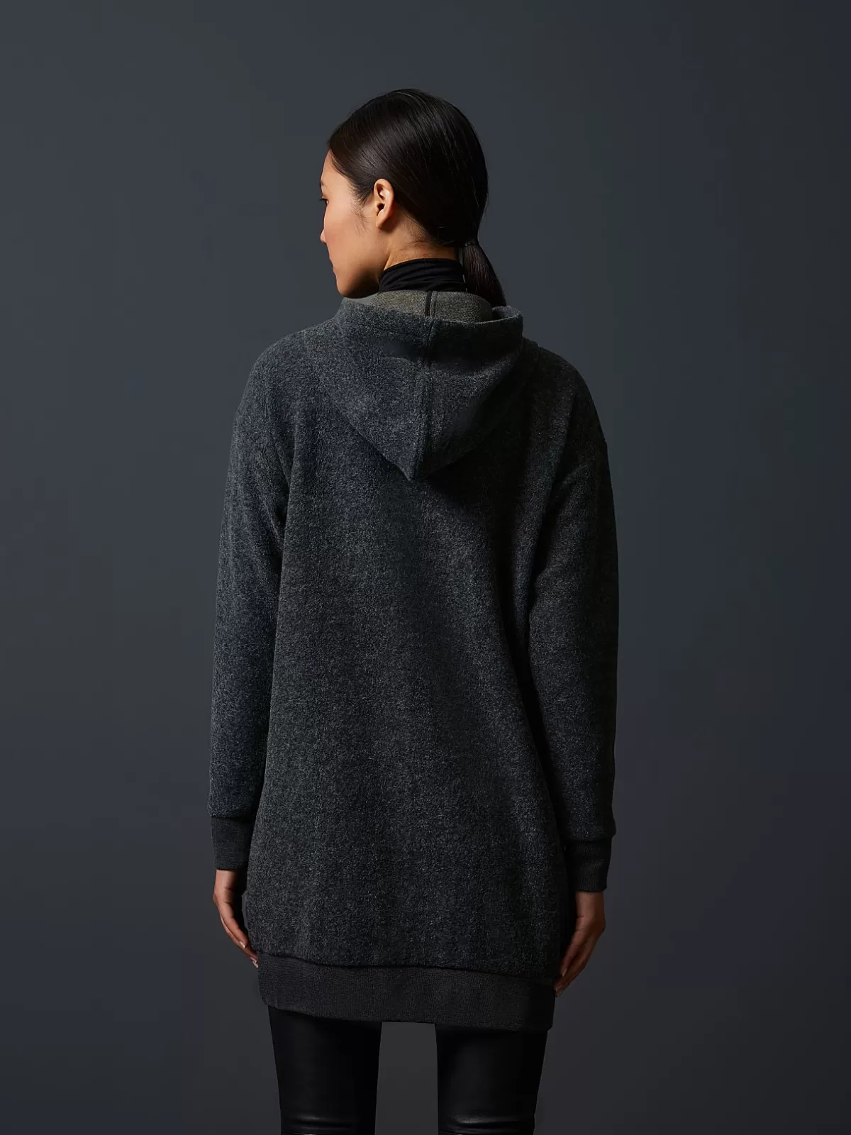 Outlet AlphaTauri Hooded Flannel Coat Grey