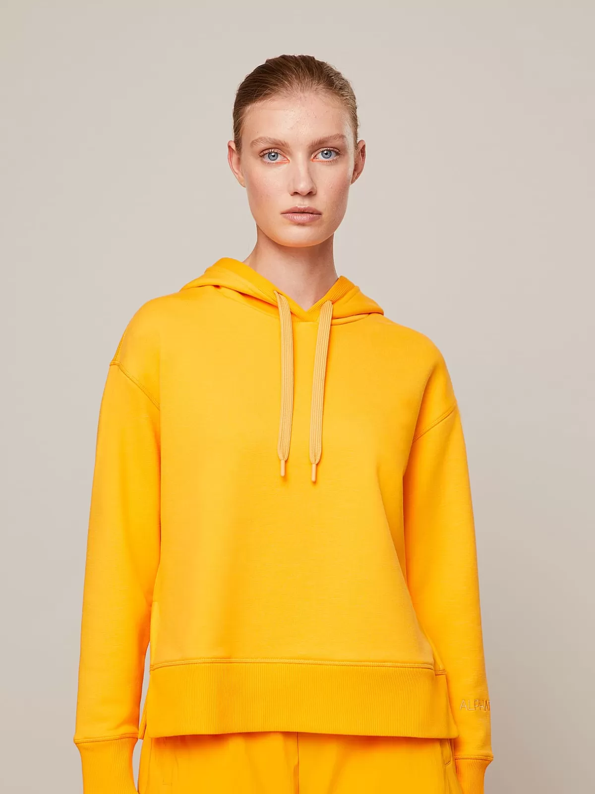 Best AlphaTauri Hoodie With Drawstrings Warm Yellow