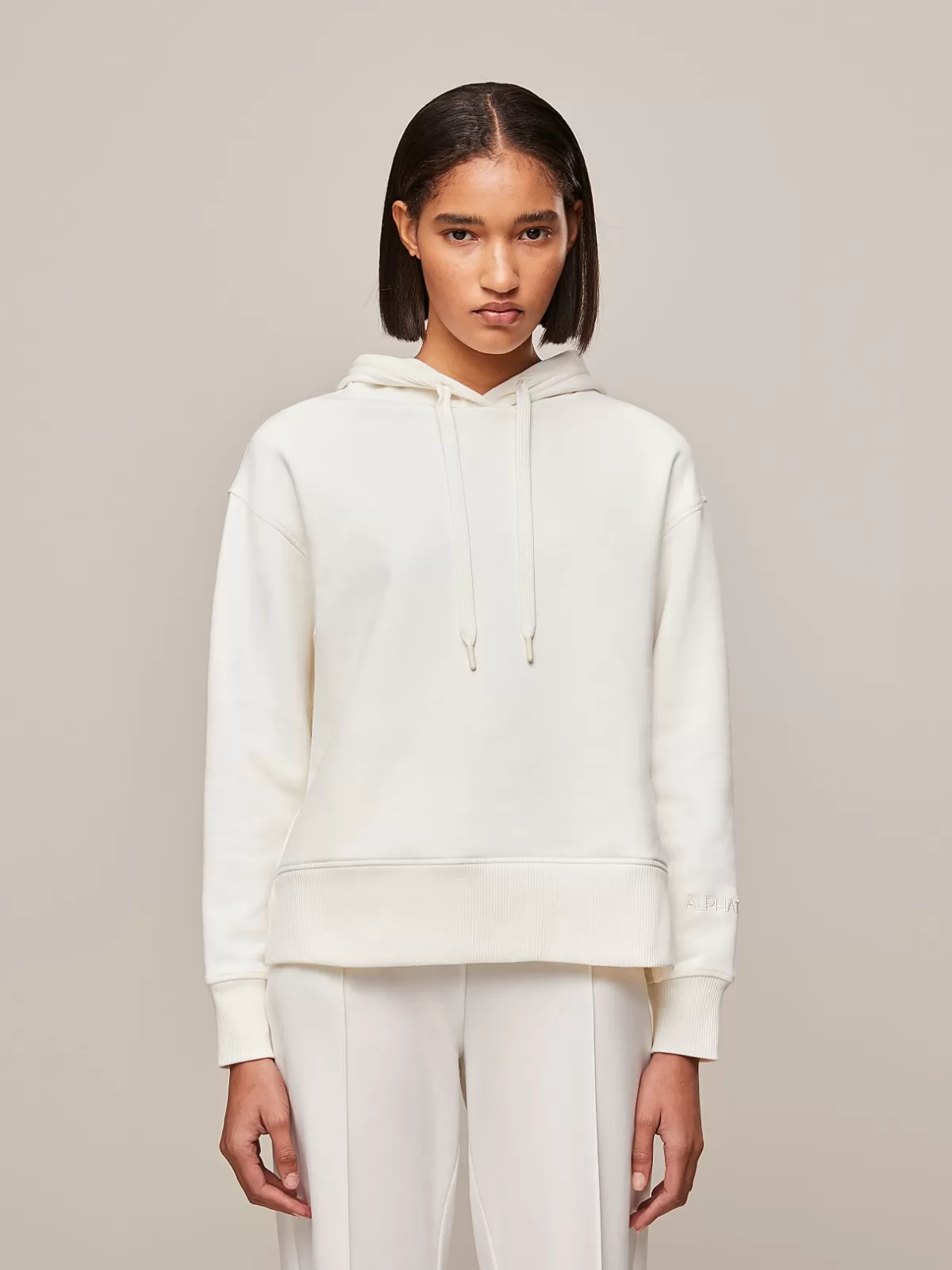 Hot AlphaTauri Hoodie With Drawstrings Ivory