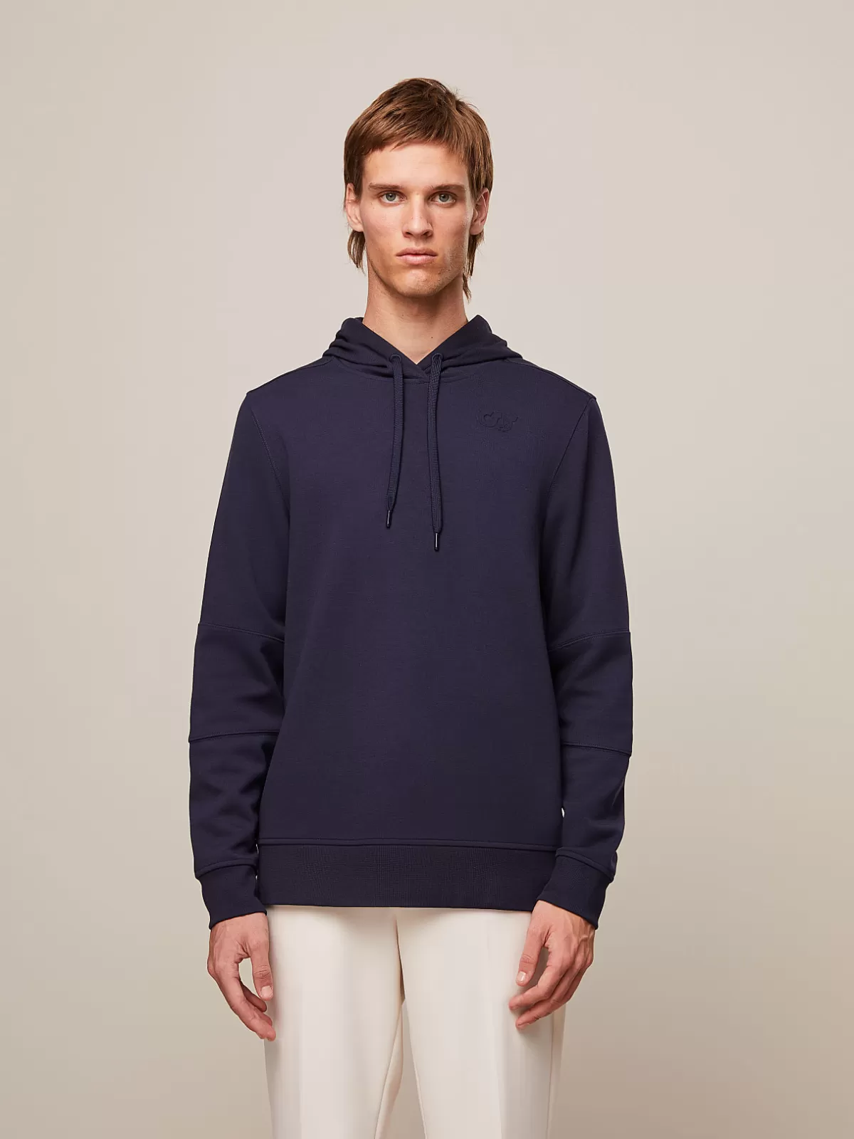 Hot AlphaTauri Hoodie With Embossed Logo Detail Navy