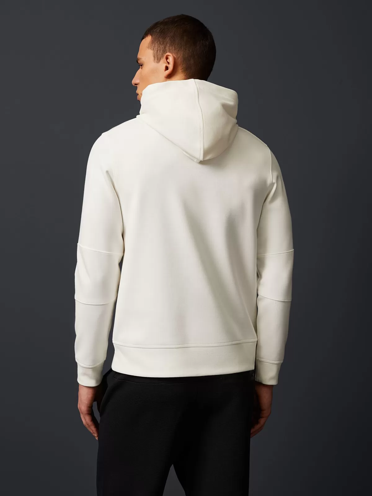 Clearance AlphaTauri Hoodie With Embossed Logo Detail Off White