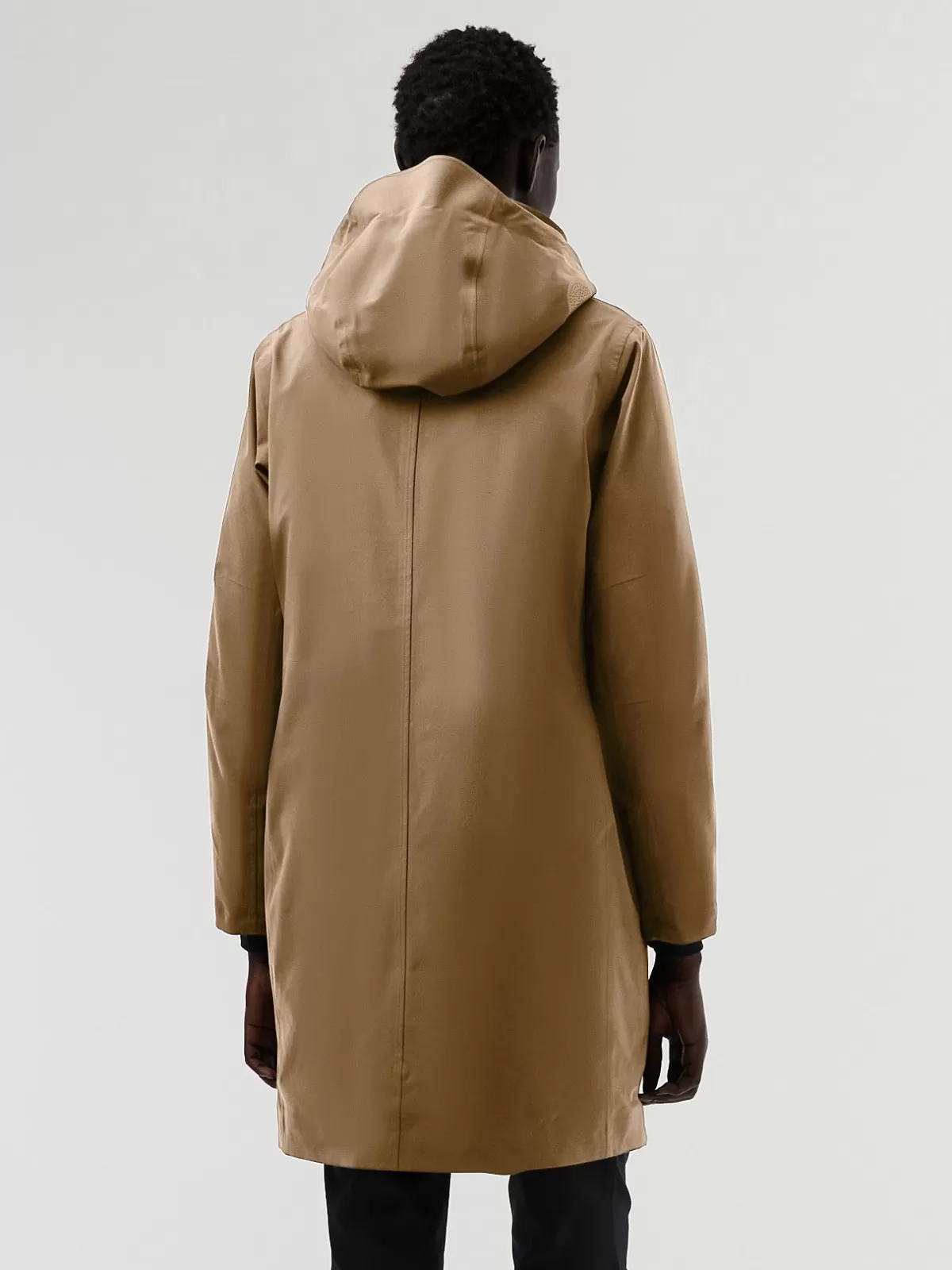 Sale AlphaTauri Iconic Packable Waterproof Taurobran® Parka Brown / Beige