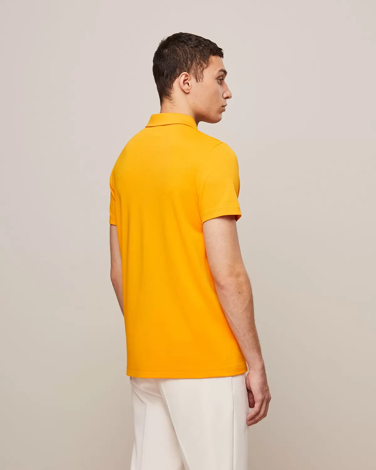 Shop AlphaTauri Jersey Polo-Shirt Warm Yellow