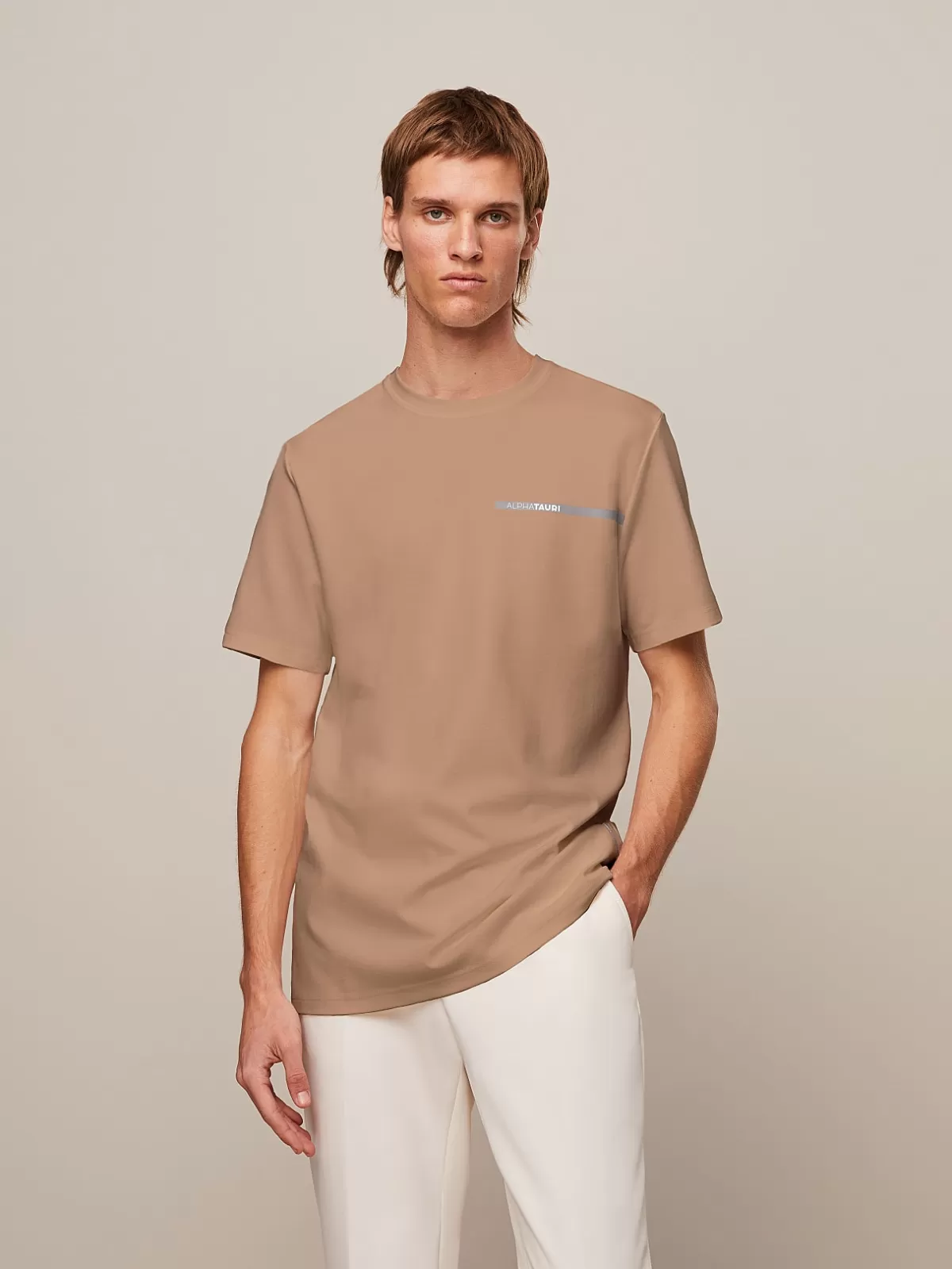 New AlphaTauri Jersey T-Shirt Sand