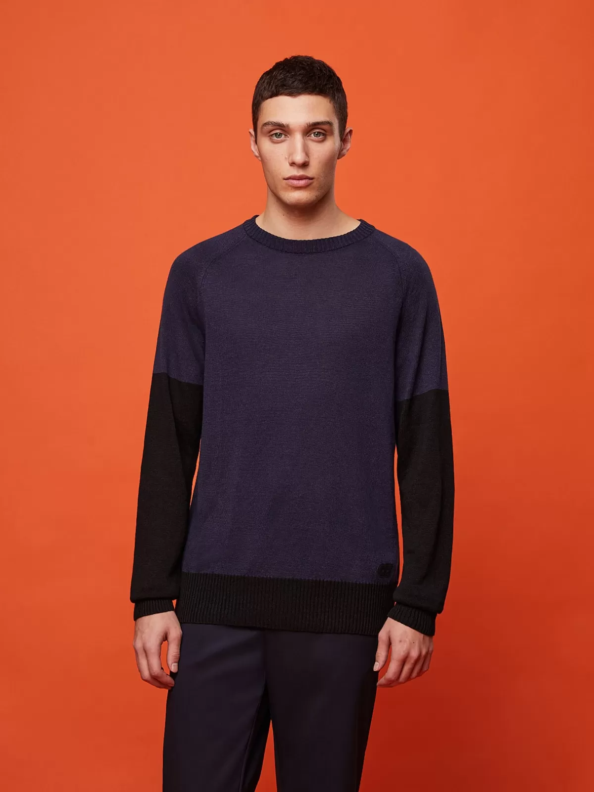 Fashion AlphaTauri Knit Crewneck Sweatshirt Navy