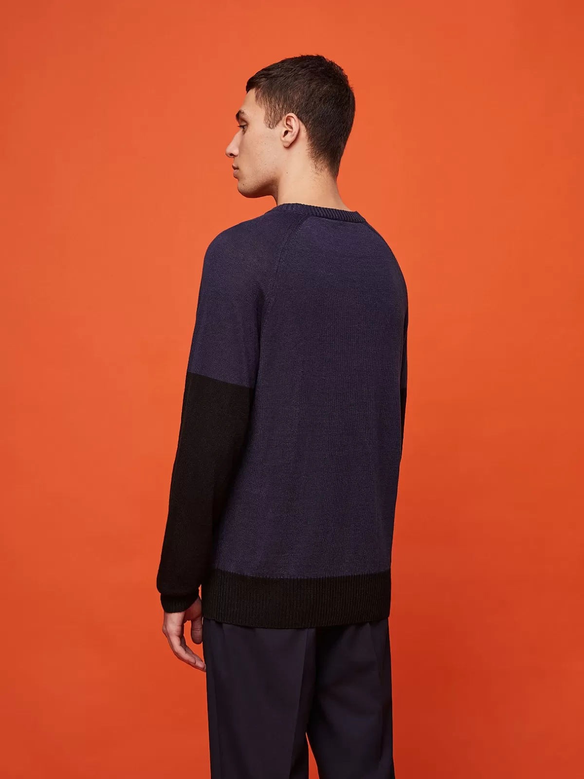 Fashion AlphaTauri Knit Crewneck Sweatshirt Navy