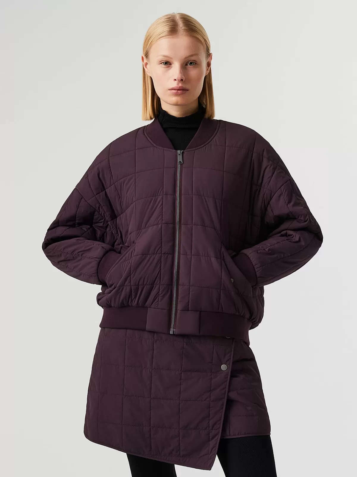 Outlet AlphaTauri Light Padded Primaloft® Bomber Jacket Plum