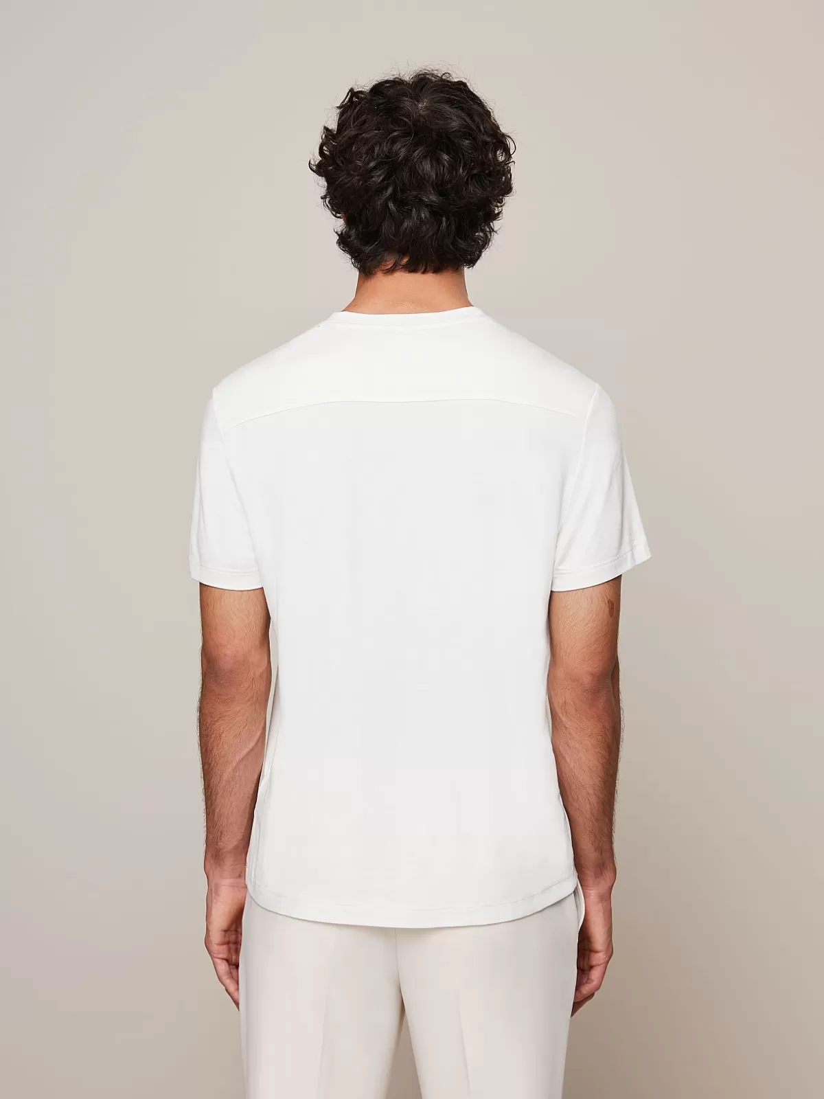 Flash Sale AlphaTauri Lightweight Viscose T-Shirt Ivory