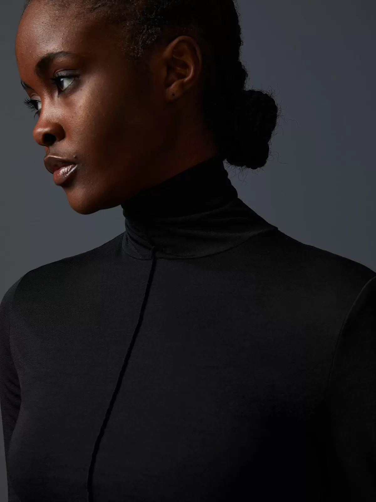 New AlphaTauri Lightweight Wool-Blend Turtleneck Black