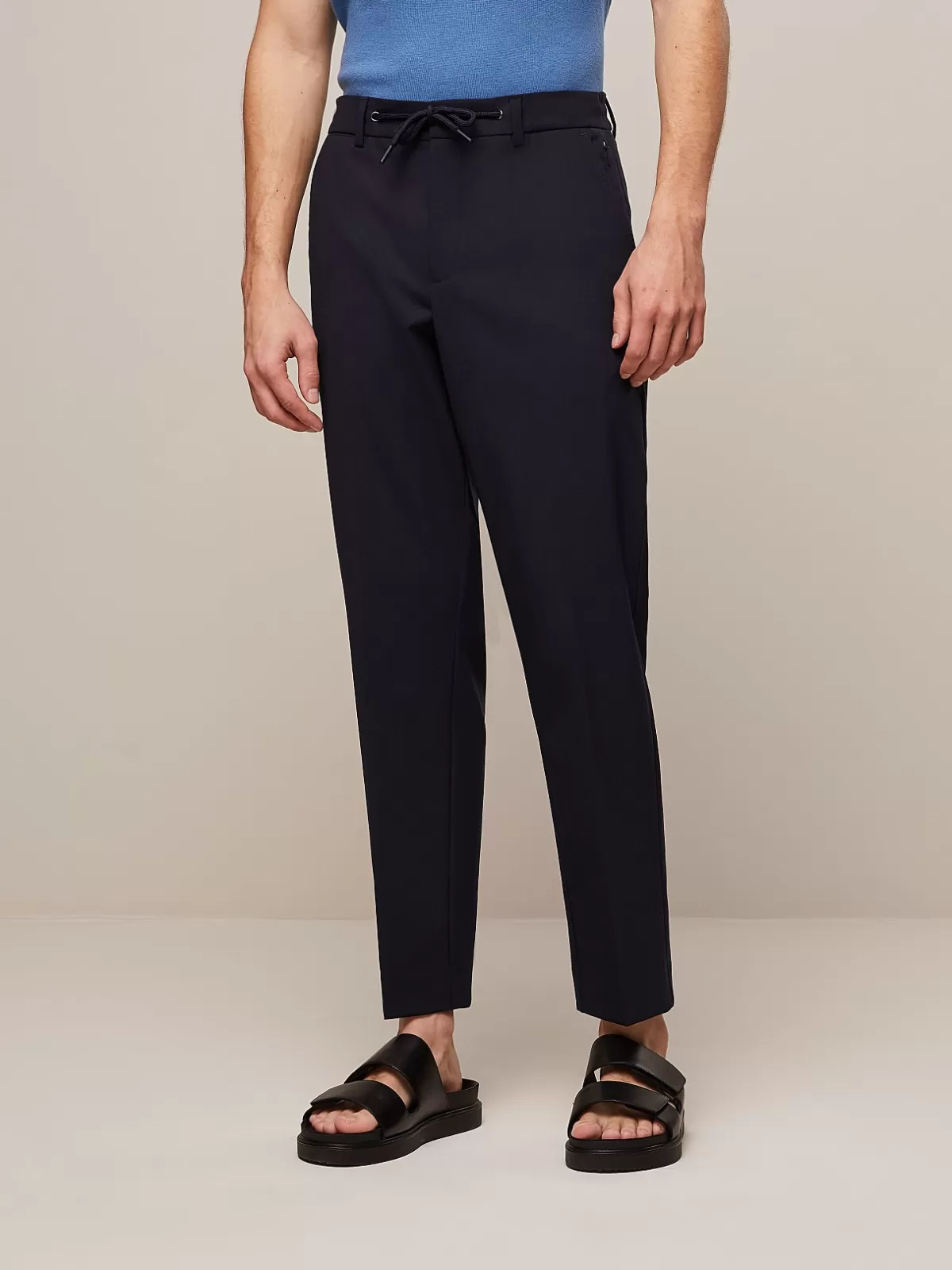 Best AlphaTauri Lightweight Wool-Mix Pants Navy