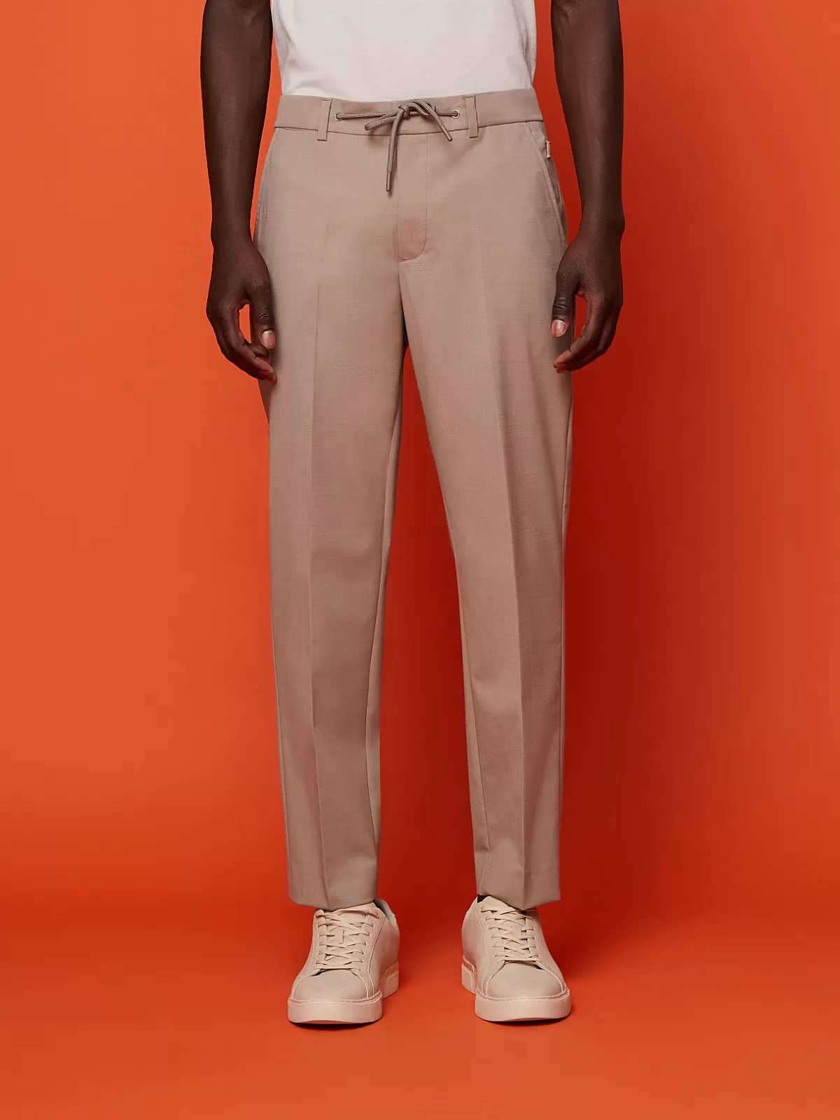 Sale AlphaTauri Lightweight Wool-Mix Pants Sand