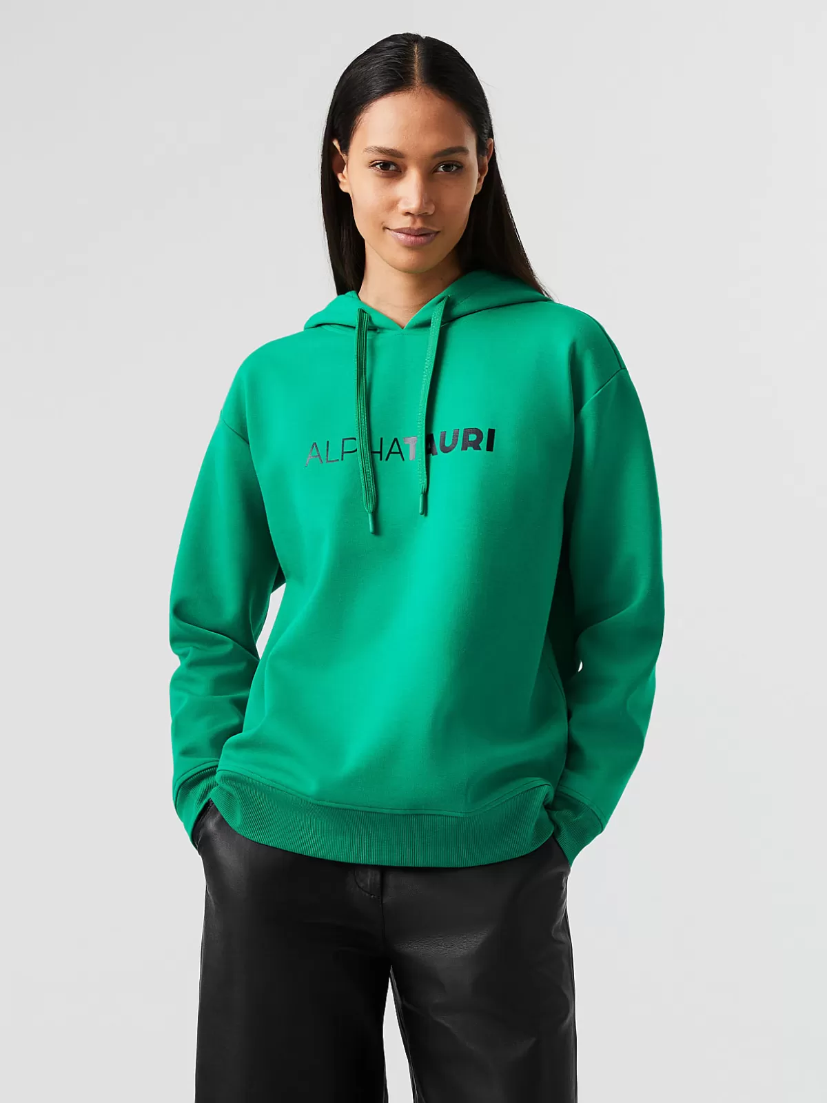 Flash Sale AlphaTauri Logo Hoodie Green