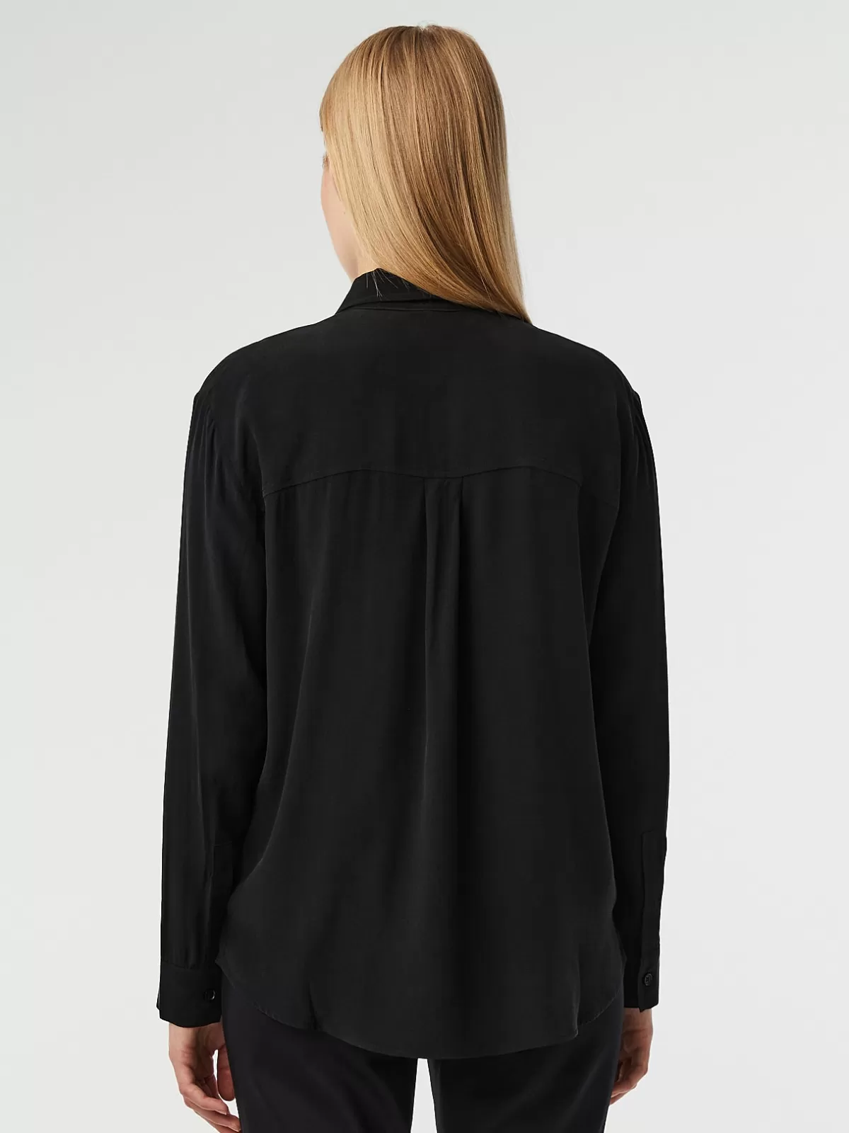 Fashion AlphaTauri Long-Sleeved Blouse Black