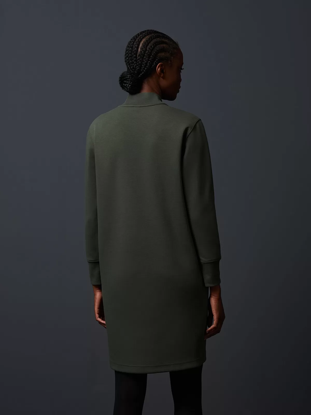 Best AlphaTauri Mockneck Sweater Dress Green