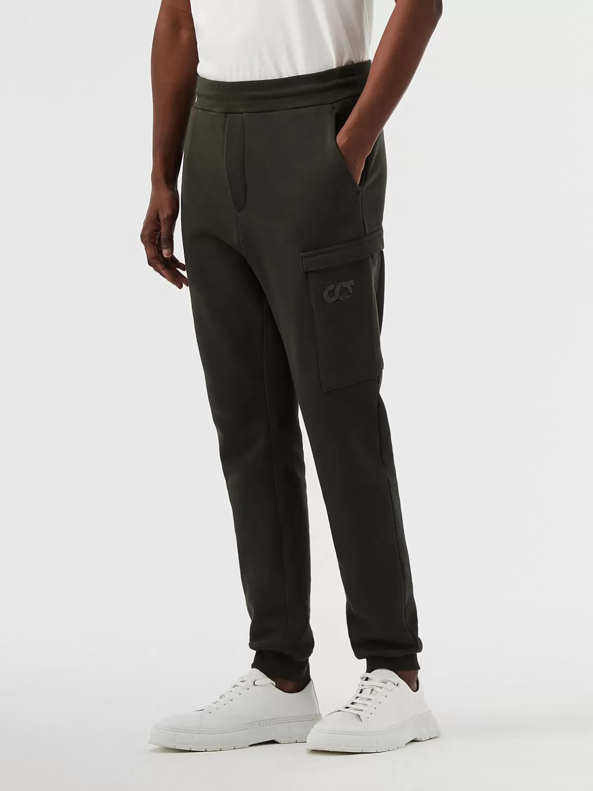 Shop AlphaTauri Oversize Sweatpants Dark Green