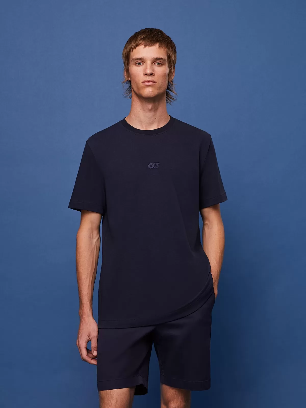 Hot AlphaTauri Oversized Logo T-Shirt Navy