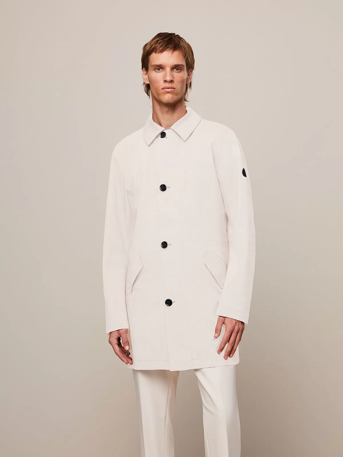 Online AlphaTauri Packable Waterproof Taurobran® Coat Off White