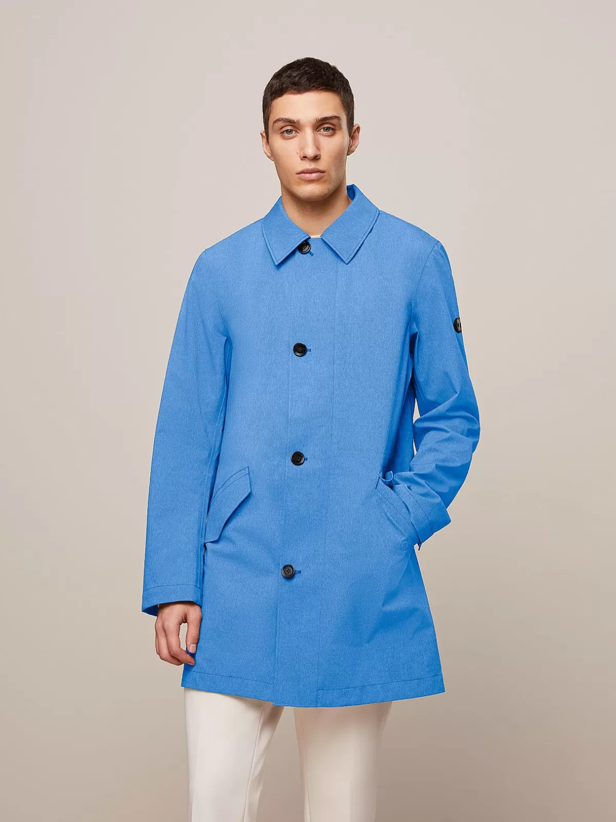 Best Sale AlphaTauri Packable Waterproof Taurobran® Coat Sky Blue