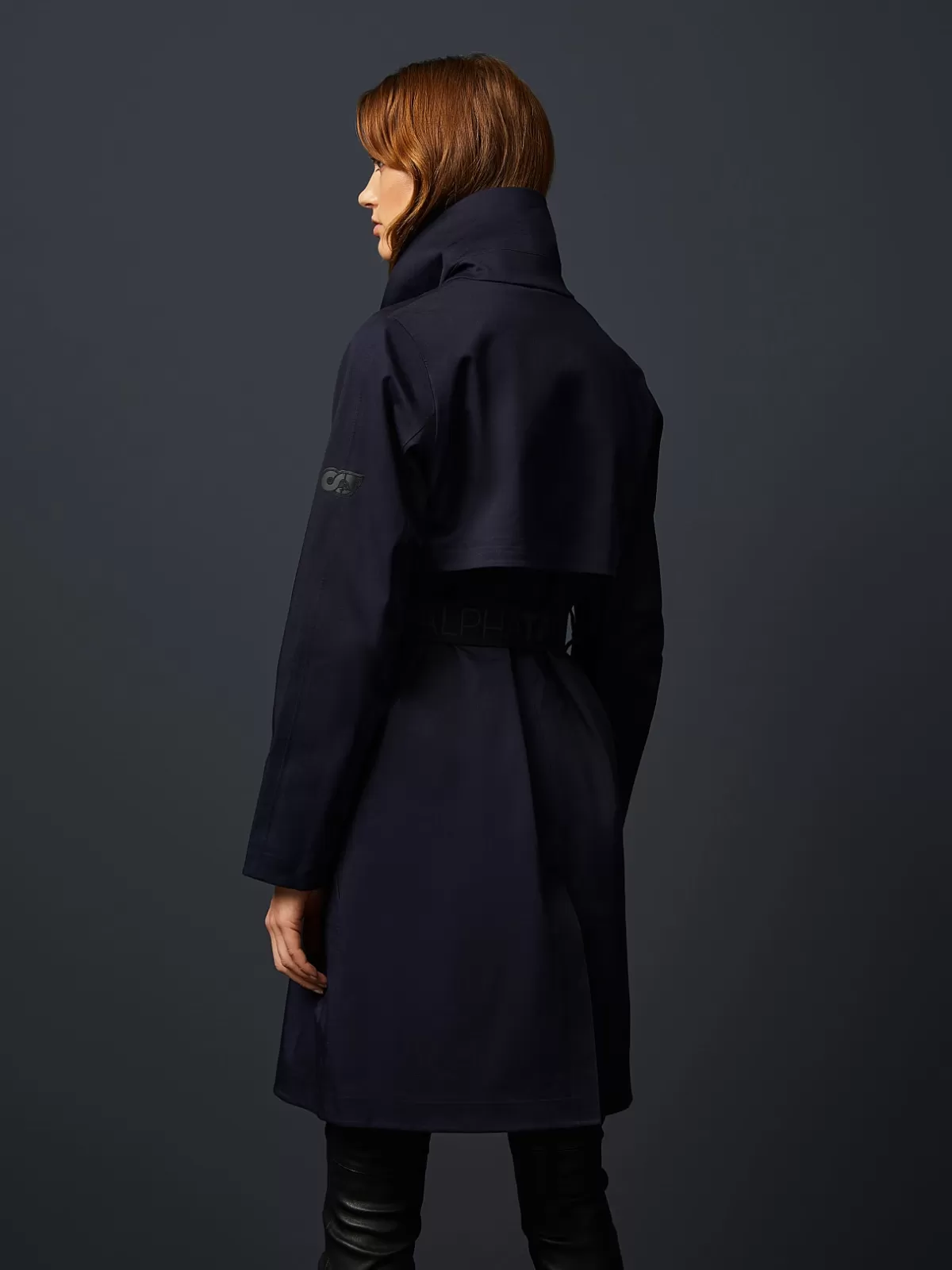 Outlet AlphaTauri Packable Waterproof Taurobran® Trenchcoat Navy