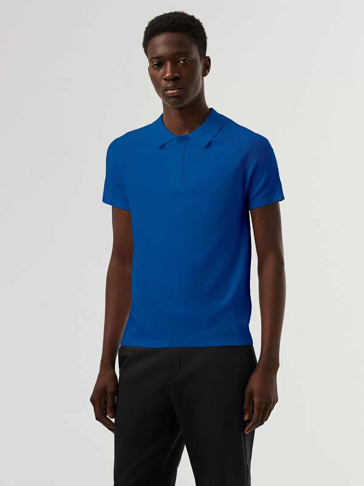 Clearance AlphaTauri Performance Knit Polo-Shirt Classic Blue