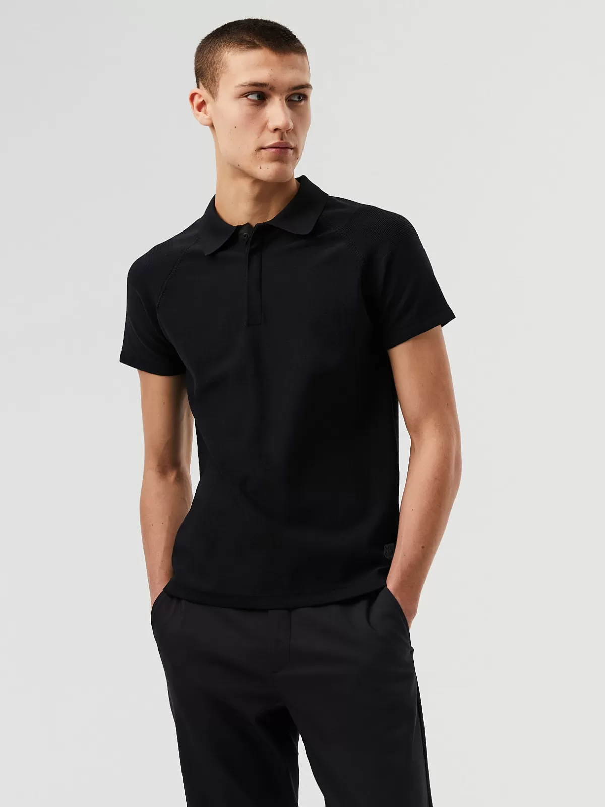 Hot AlphaTauri Performance Knit Polo-Shirt Black