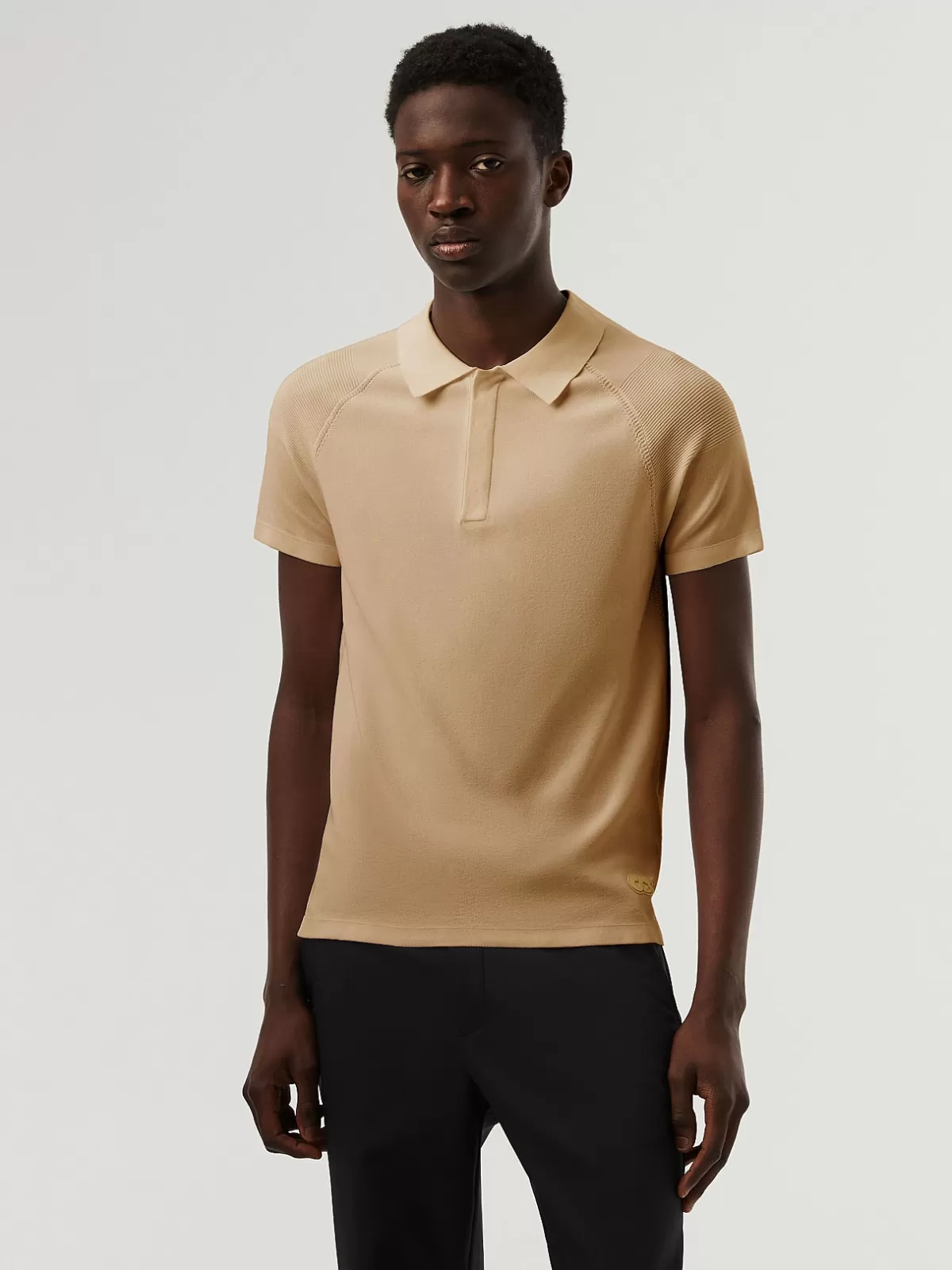 Best Sale AlphaTauri Performance Knit Polo-Shirt Brown / Beige