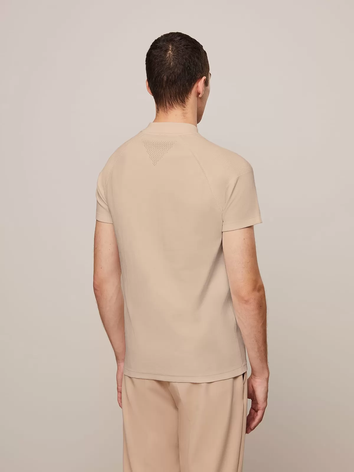 Outlet AlphaTauri Performance Knit Polo-Shirt Sand