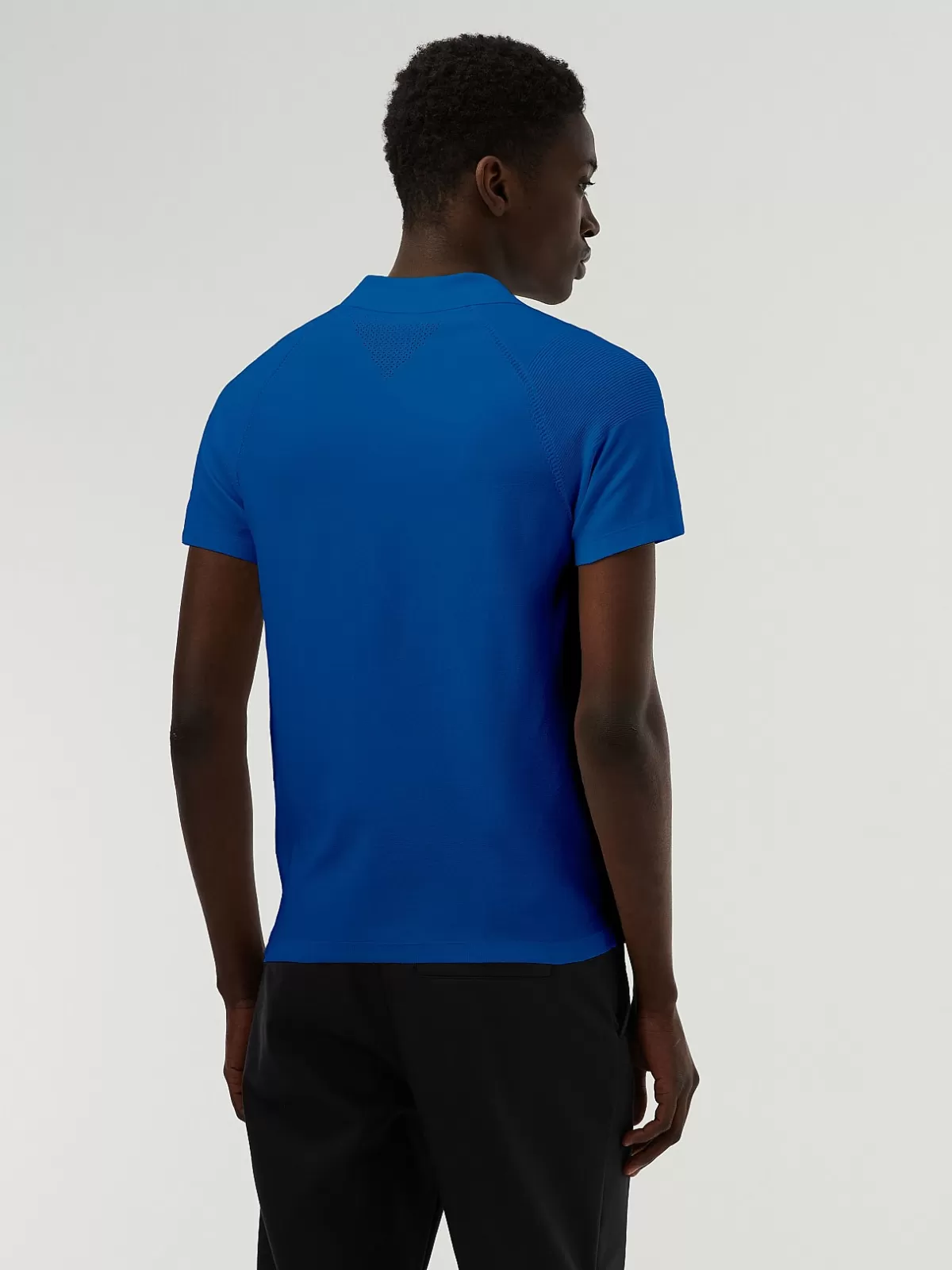 Clearance AlphaTauri Performance Knit Polo-Shirt Classic Blue