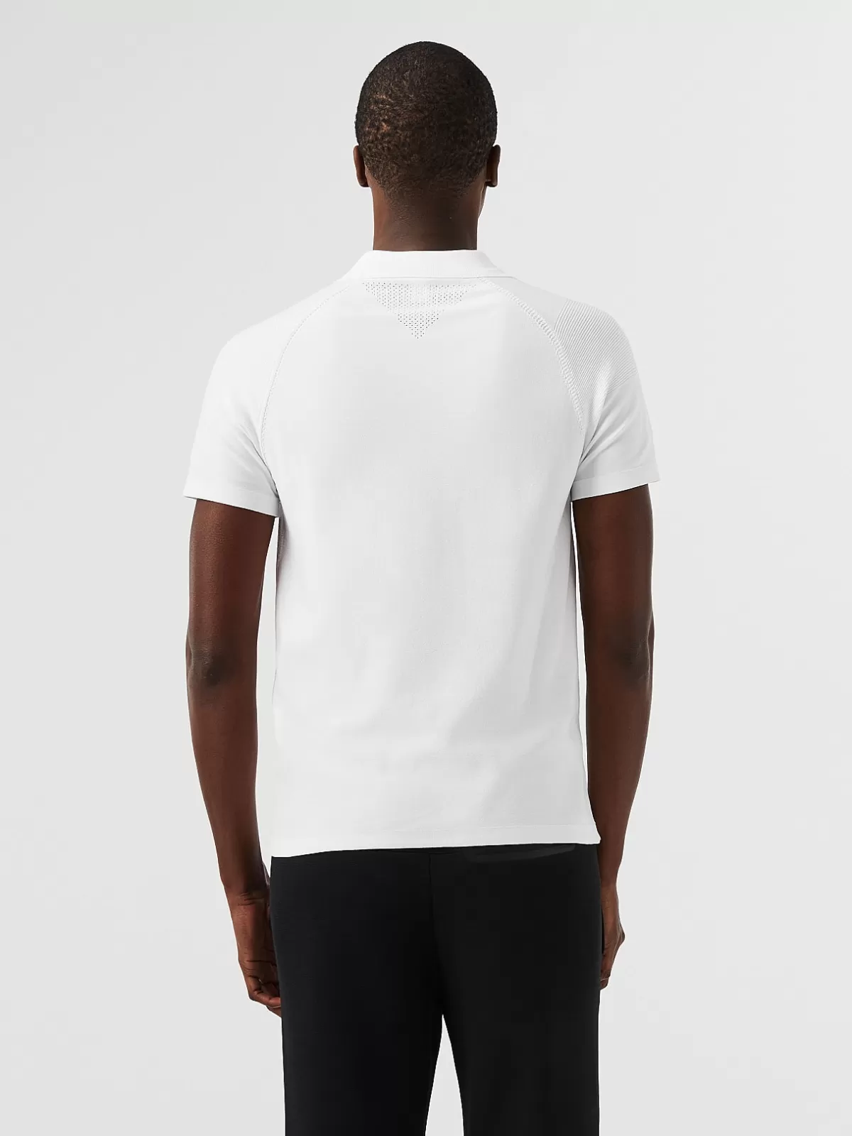 New AlphaTauri Performance Knit Polo-Shirt White