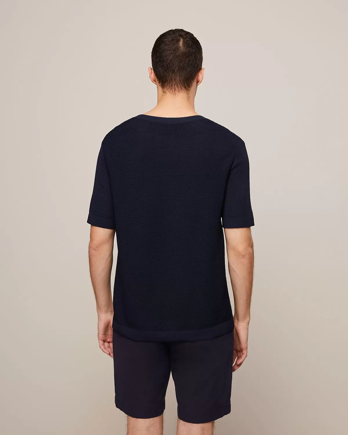 Discount AlphaTauri Performance Knit T-Shirt Navy