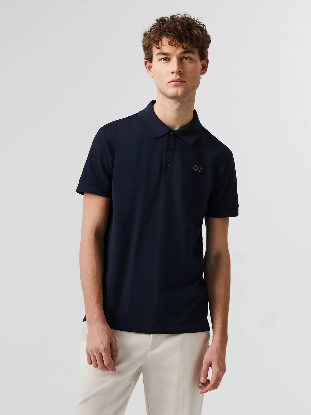 Store AlphaTauri Pique Polo-Shirt Navy