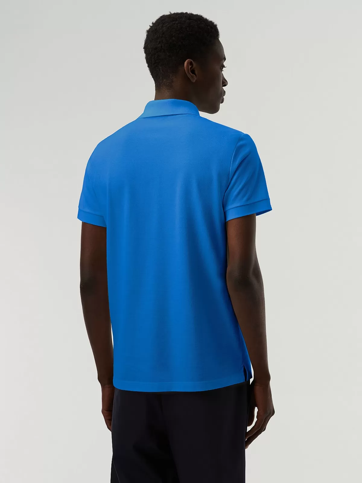 Clearance AlphaTauri Pique Polo-Shirt Classic Blue