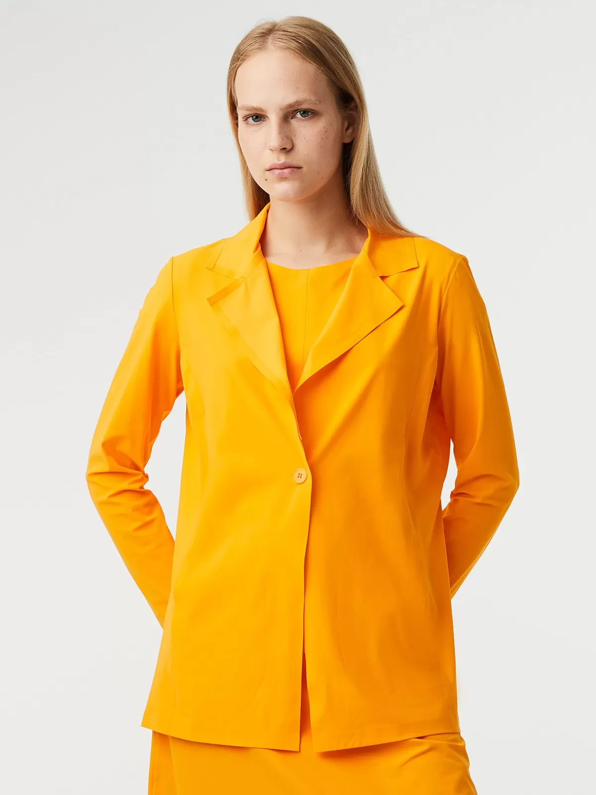 Online AlphaTauri Power Stretch Jersey Blazer Warm Yellow